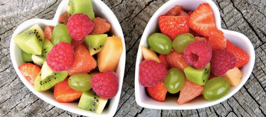 bowls of mixed fruit